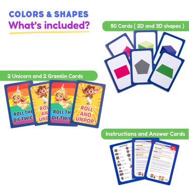 2D & 3D Shapes & Colors Card Pack.